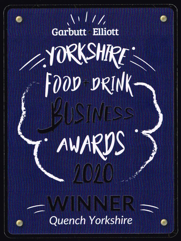 Garbutt&Elliott Food & Drink Awards 2020 Winner Quench