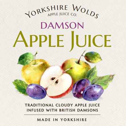 Apple & Damson Juice Label Image