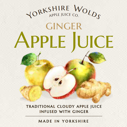 Apple & Ginger Juice Label Image